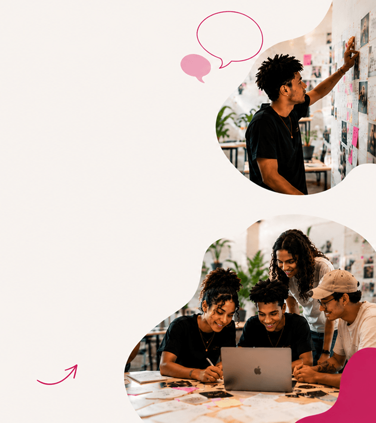 Jovens criando projetos audiovisuais e digitais no Educ.AI